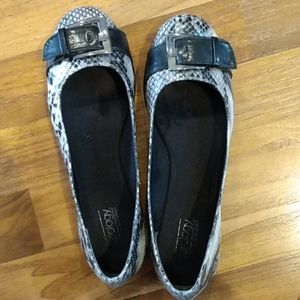 Aerology Becstatic Snakeskin Flats